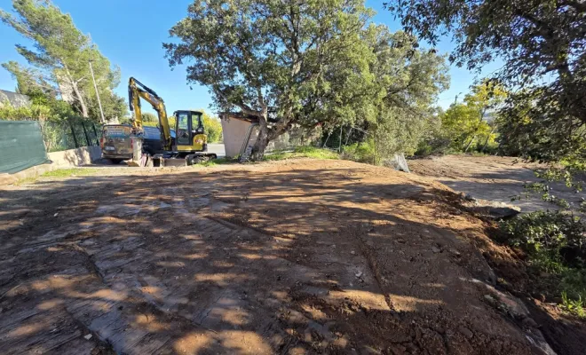 Démolition d'un cabanon, Fréjus, MARTIN Hervé Terrassement